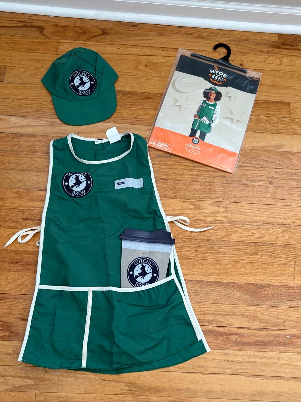 Kids Barista Halloween costume-One size